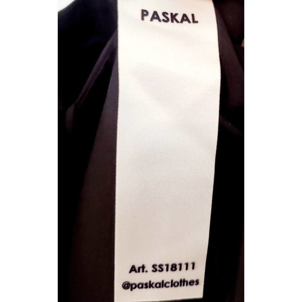 Paskal Puff Sleeve Flared A-Line black dress, Couture, size Medium - Picture 9 of 14